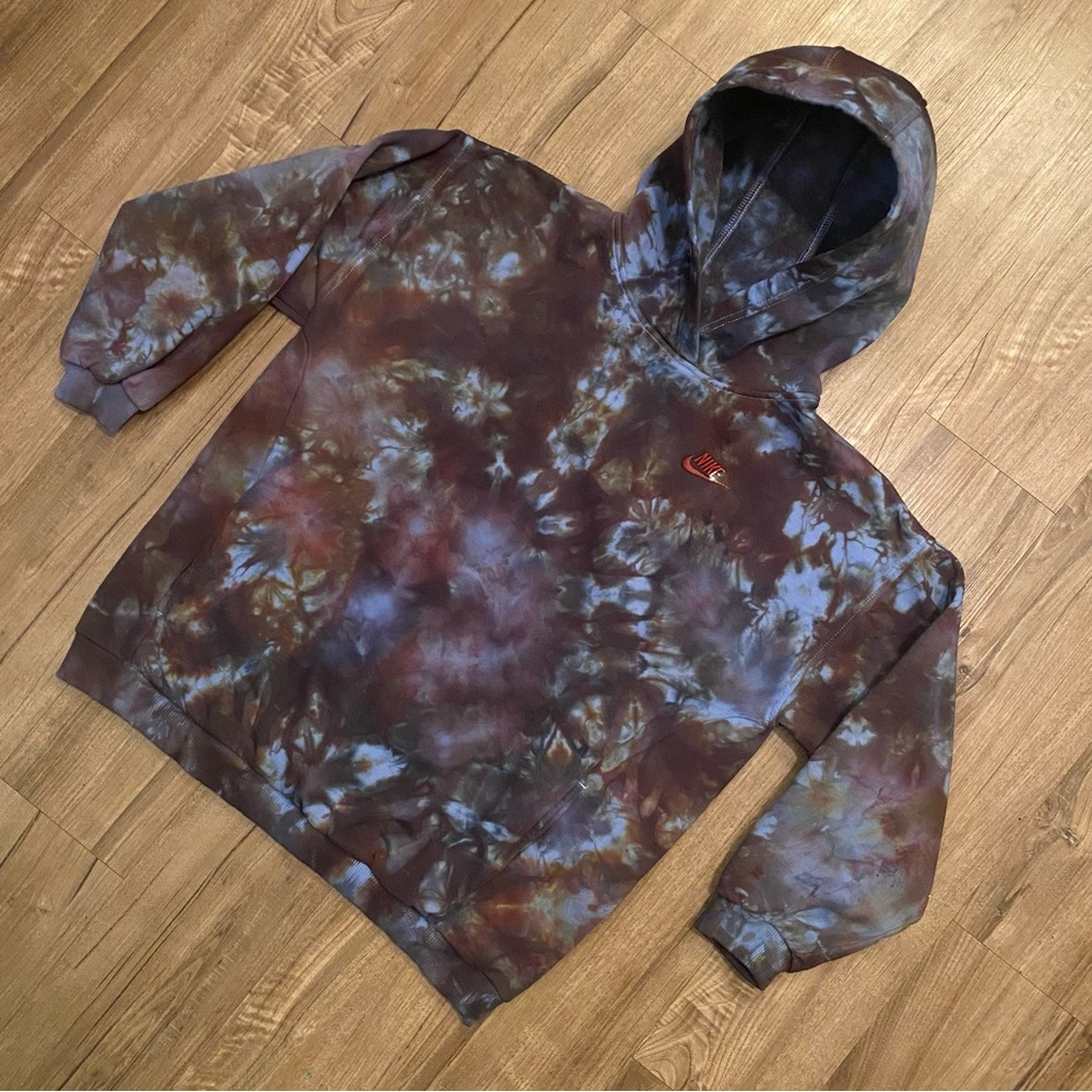 🦋NEW🦋 CUSTOM NIKE TIE DYE KIDS HOODIE